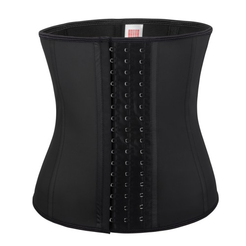 Latex waist trainer corset - zwart