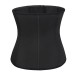 Latex waist trainer corset - zwart