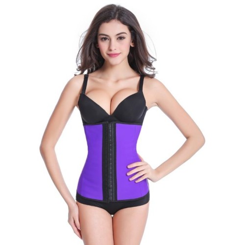 Latex waist trainer corset - paars